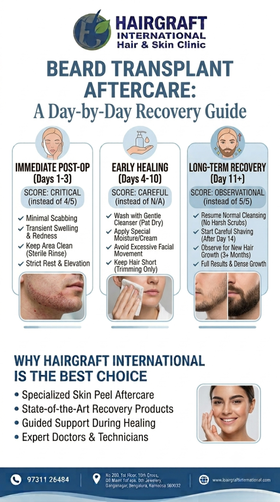 Beard Transplant Aftercare: A Day-by-Day Recovery Guide